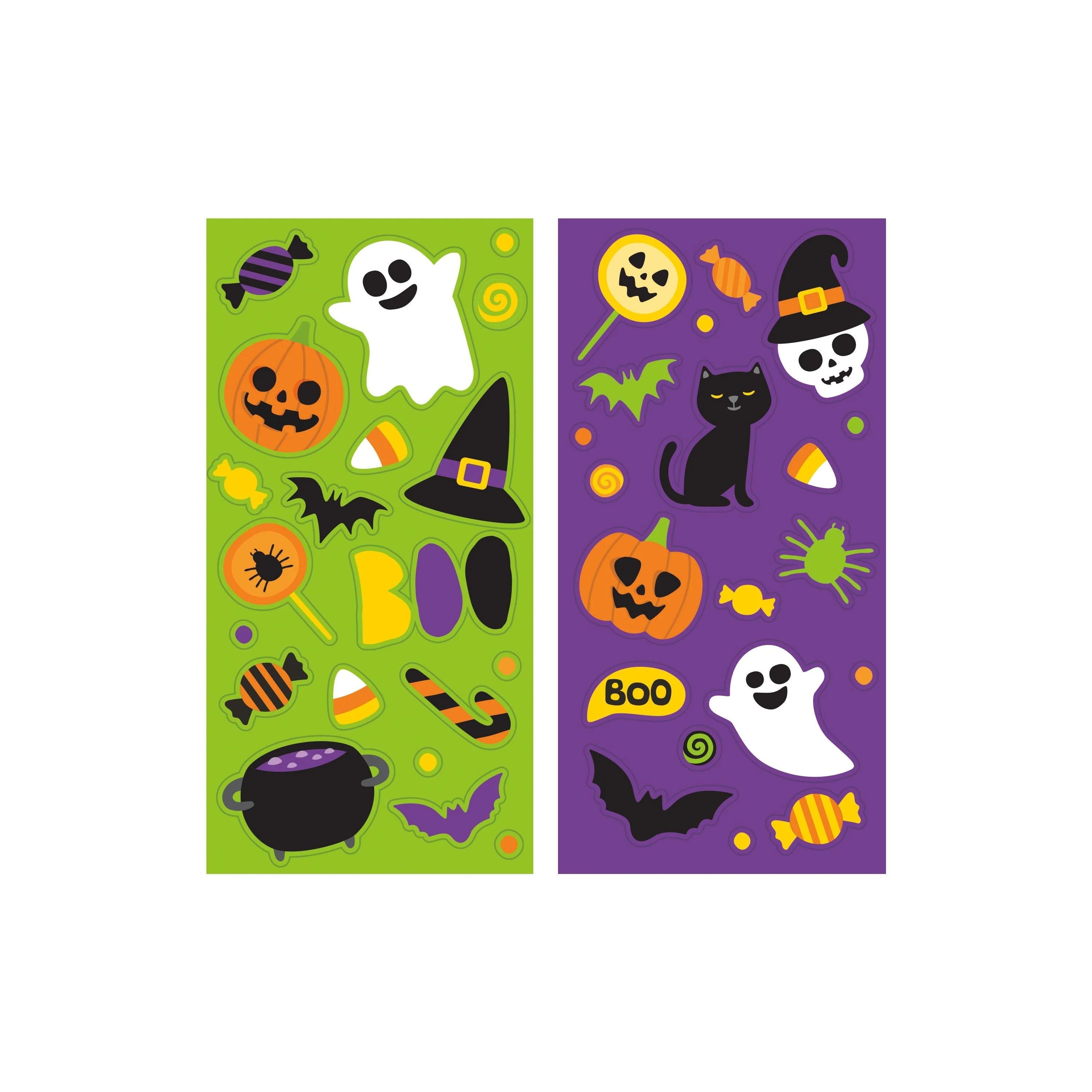 Bulk Halloween stickers packed 8 per package and 96 per case for school and rec department events