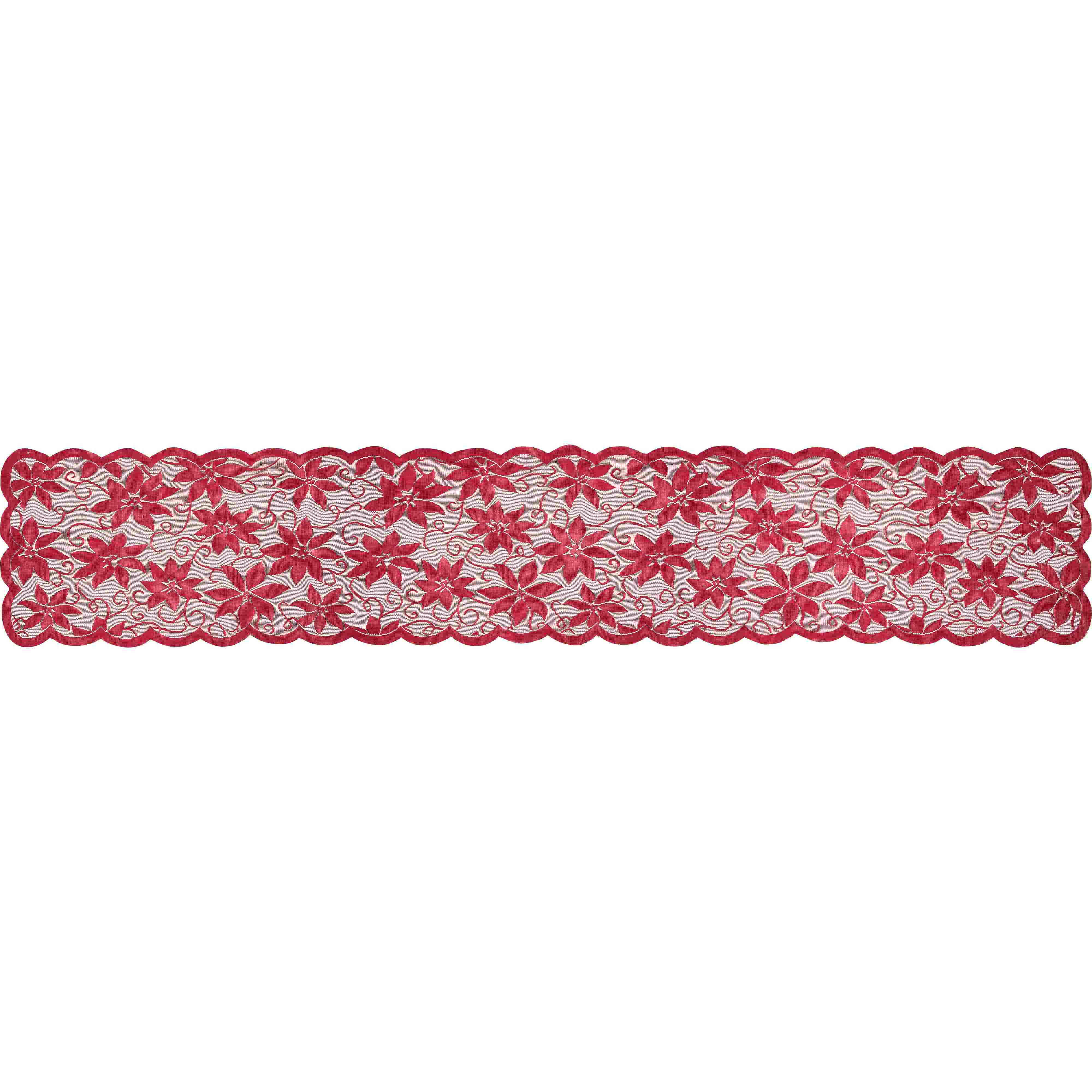 Bulk Christmas printed table runners 13 by 72 inches packed 12 per case for corporate holiday events