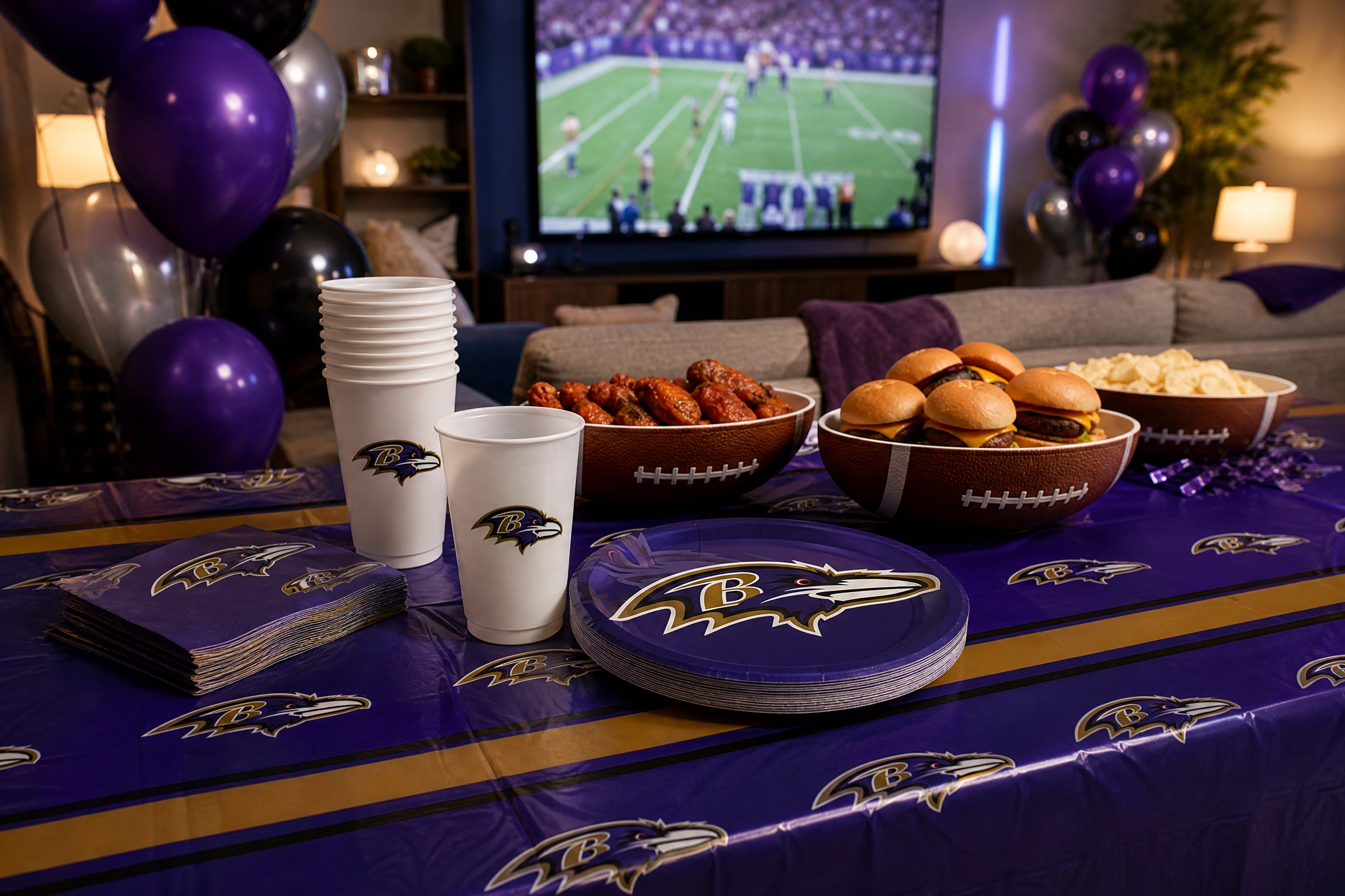 Purple Reign: How to Host the Ultimate Baltimore Ravens Watch Party