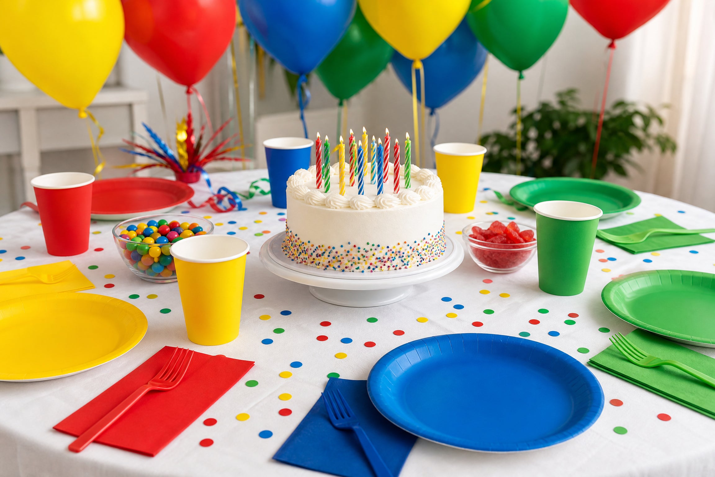 The Smart Party Planner's Guide to Solid Color Birthday Tableware