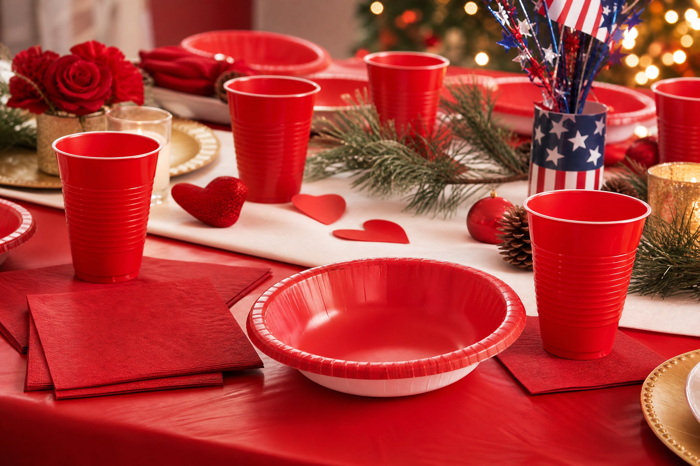 Classic Red Party Ideas: Valentine's Day, Christmas & Patriotic Celebrations