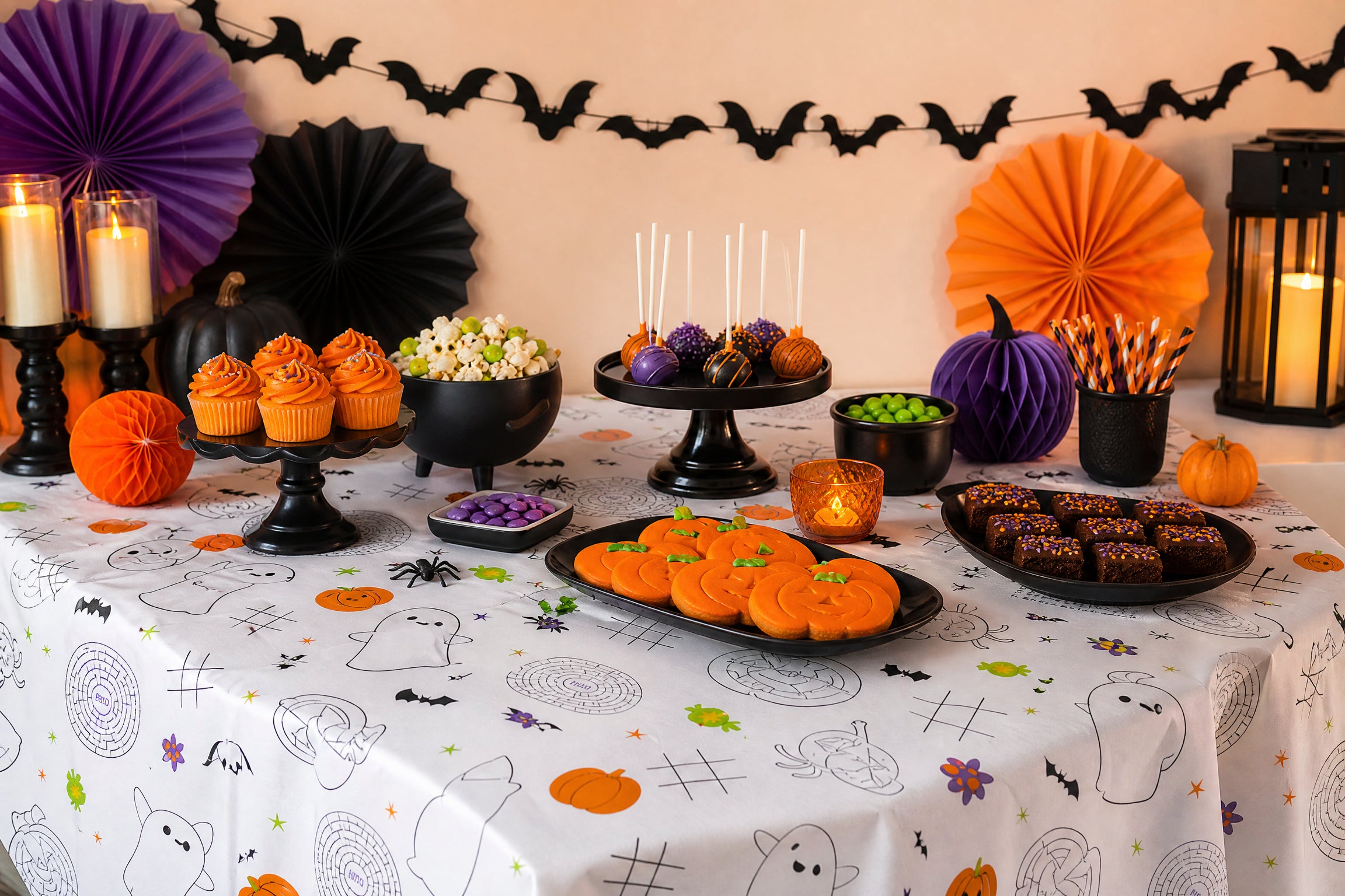 Halloween Color Palette Guide: Orange, Black & Purple Party Décor