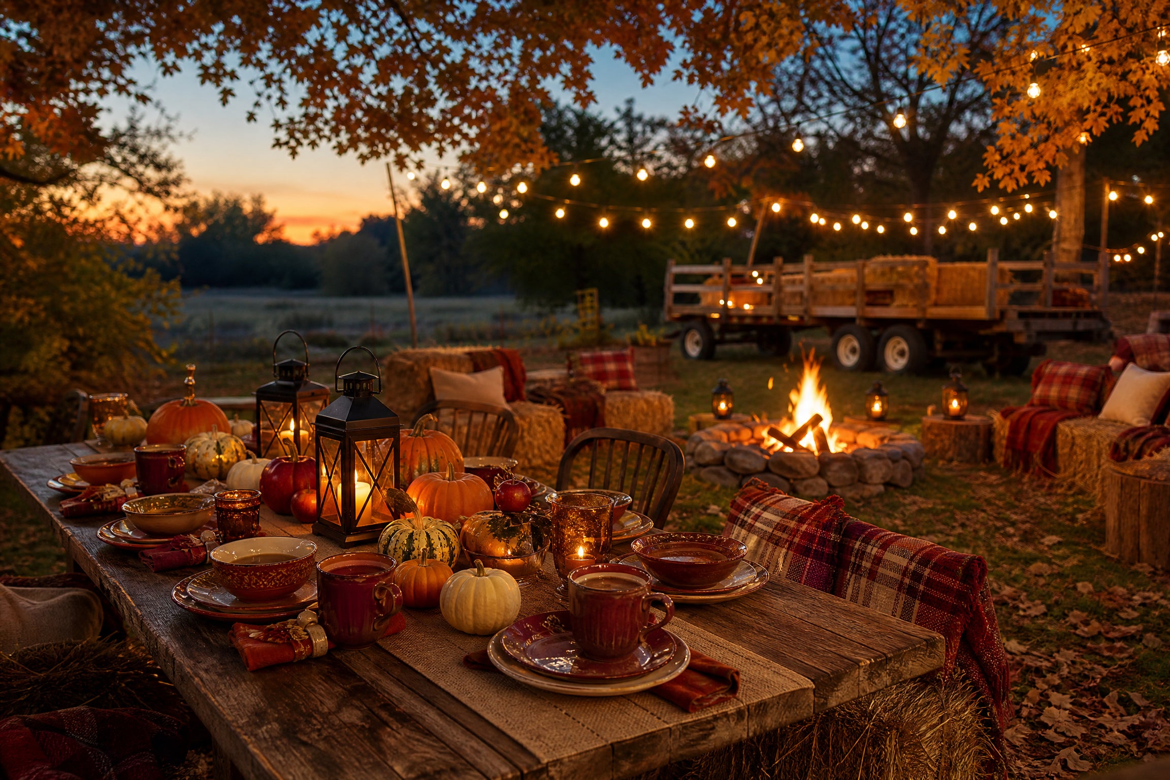 Outdoor Fall Party Ideas: Bonfires, Hayrides & Harvest Fun