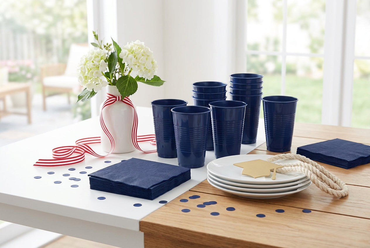 Navy Blue Party Ideas: Graduations, Nautical Themes & Patriotic Events