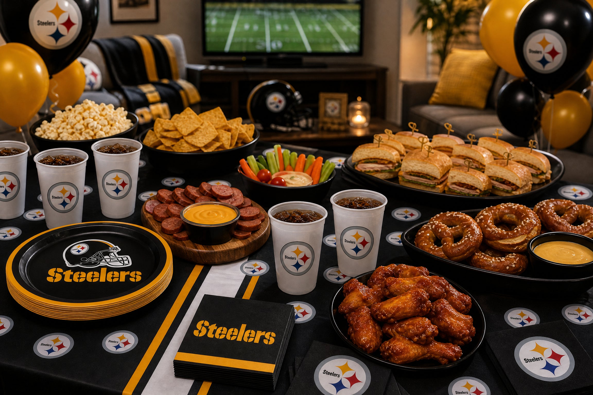 Black and Gold Game Day: How to Host a Pittsburgh Steelers Party