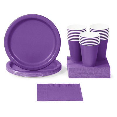Amethyst Solid Color Tableware and Party Decorations