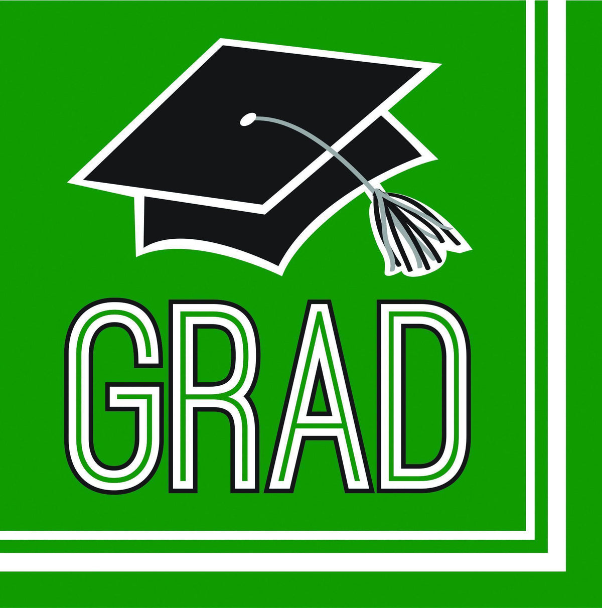Green Graduation Party Tableware - Plates, Cups, Napkins & More!