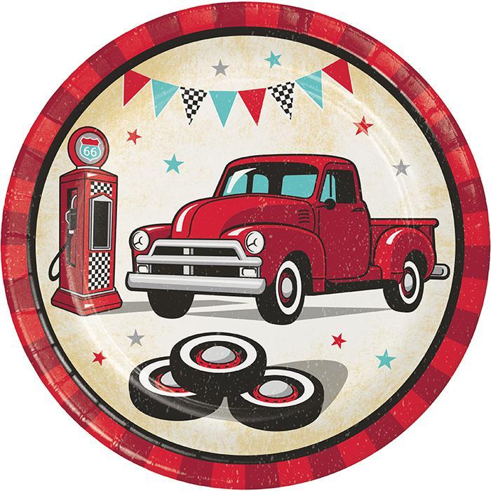 Vintage Red Truck Tableware Theme