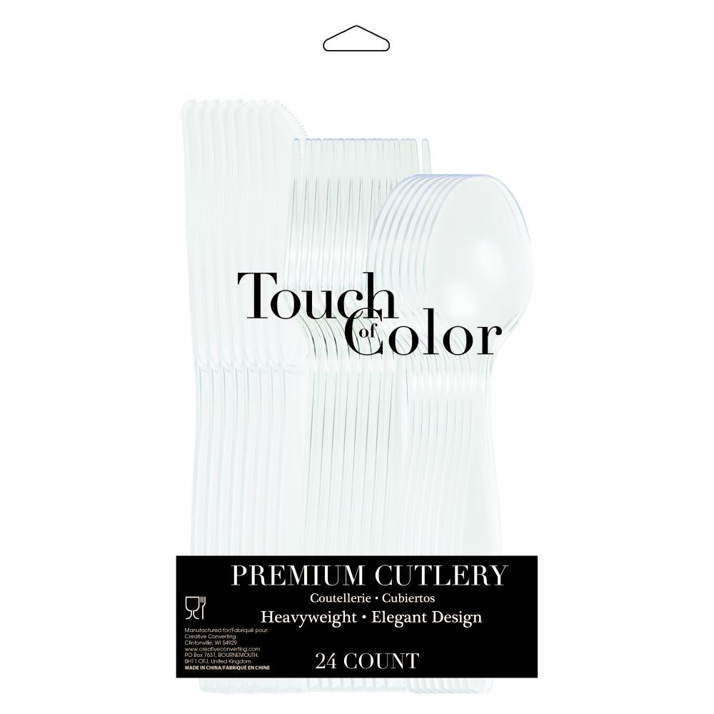 288ct Bulk Clear Assorted Plastic Cutlery