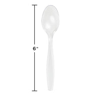 288ct Bulk Clear Plastic Spoons