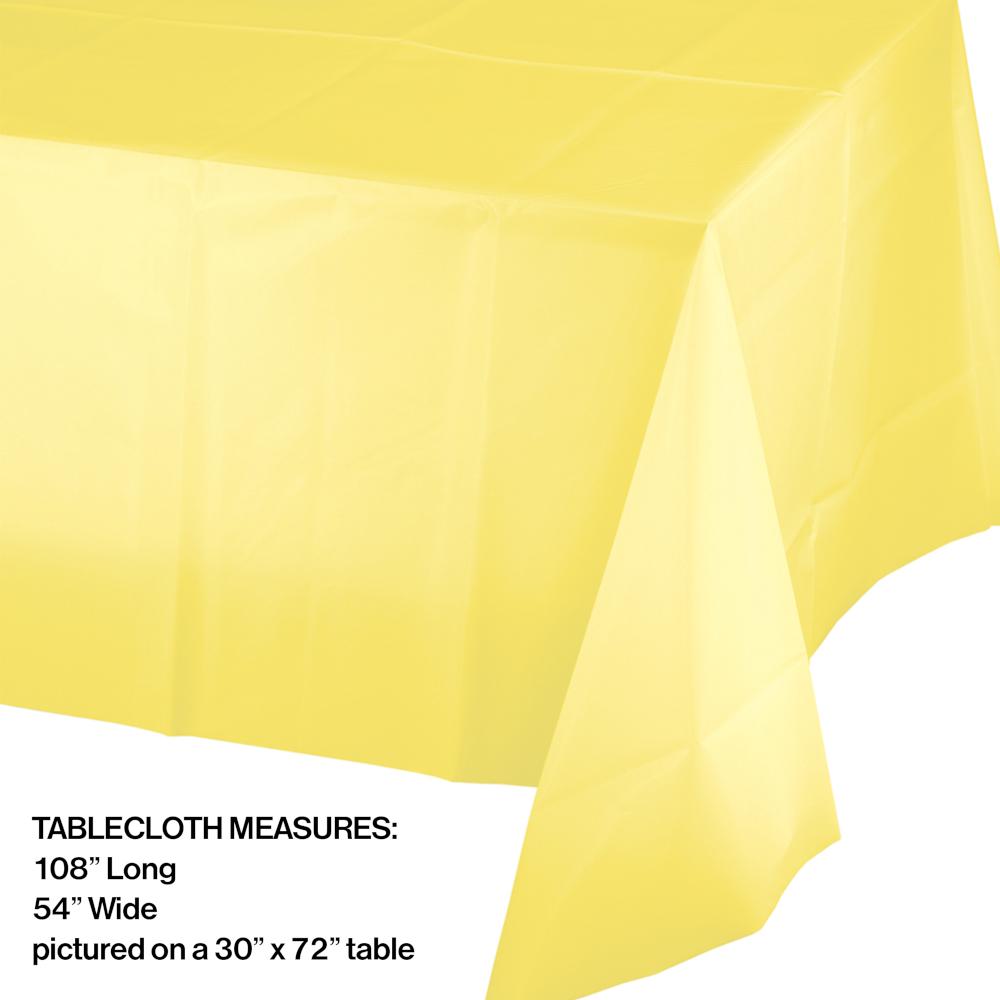 12ct Bulk Mimosa Plastic Table Covers
