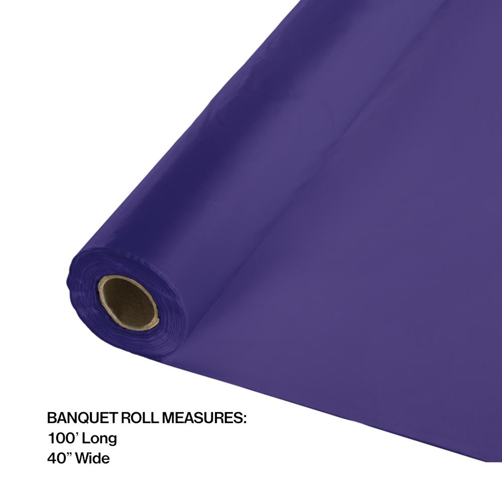 100 ft by 40 inch Purple Banquet Table Roll