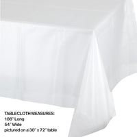 12ct Bulk Clear Plastic Table Covers