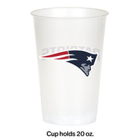 96ct Bulk New England Patriots 20 oz Plastic Cups