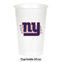 96ct Bulk New York Giants 20 oz Plastic Cups