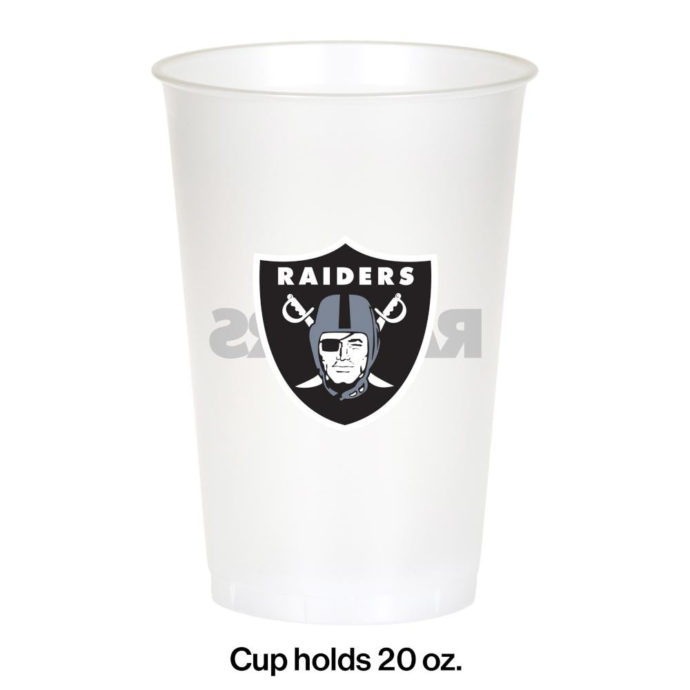 96ct Bulk Las Vegas Raiders 20 oz Plastic Cups