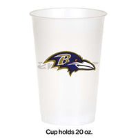 96ct Bulk Baltimore Ravens 20 oz Plastic Cups
