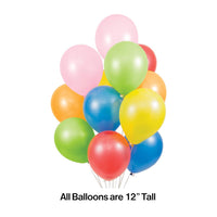 180ct Bulk Assorted Latex Balloons