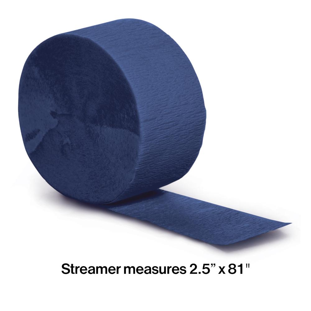 12ct Bulk Navy Crepe Streamer