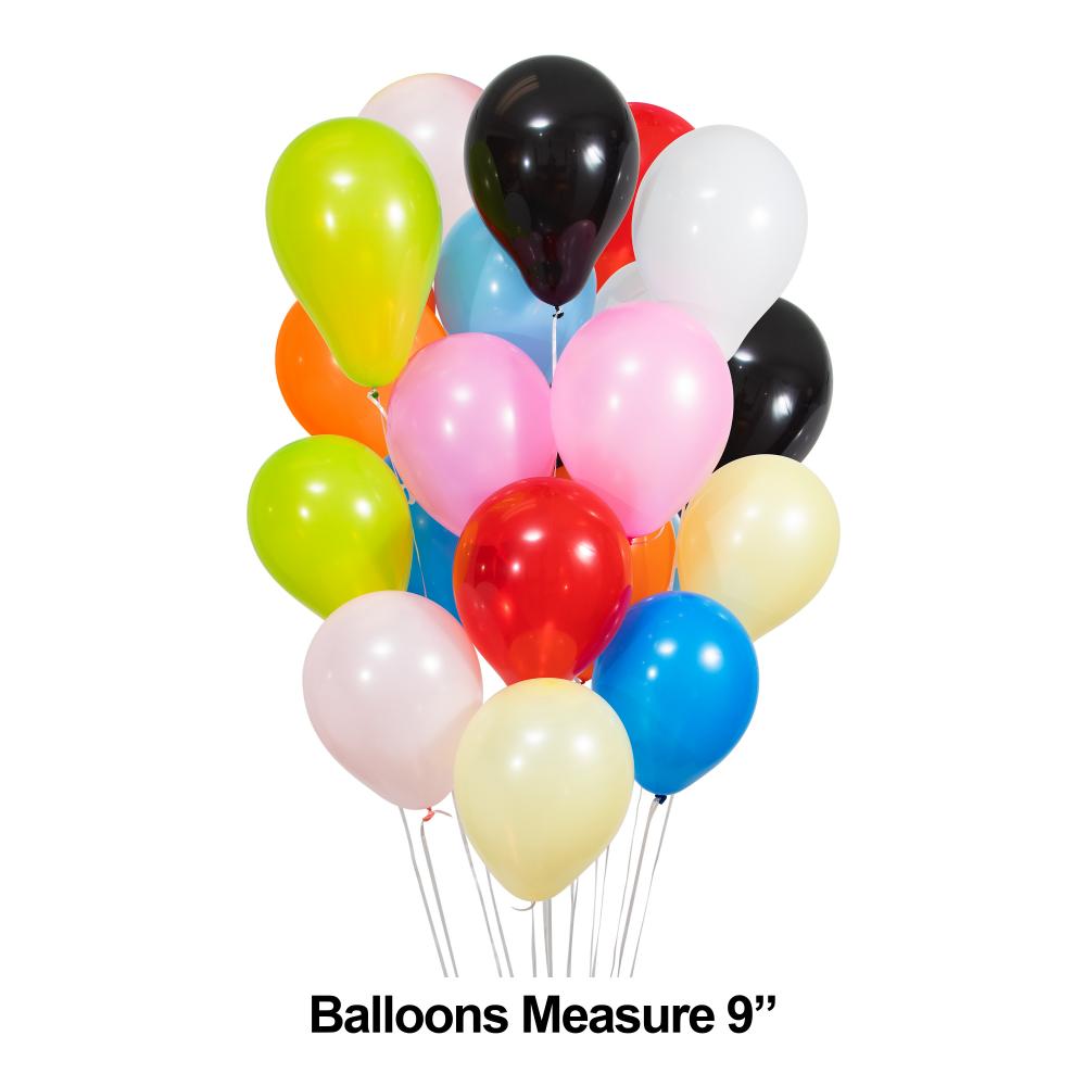 240ct Bulk Assorted 9" Latex Balloons