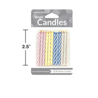144ct Bulk Striped Magic Relight Candles