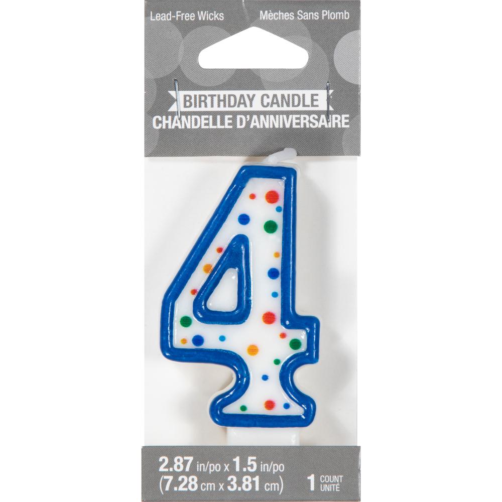 6ct Bulk Polka Dot #4 Candles