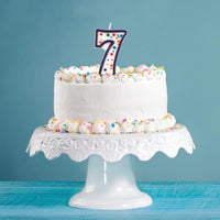 6ct Bulk Polka Dot #7 Candles