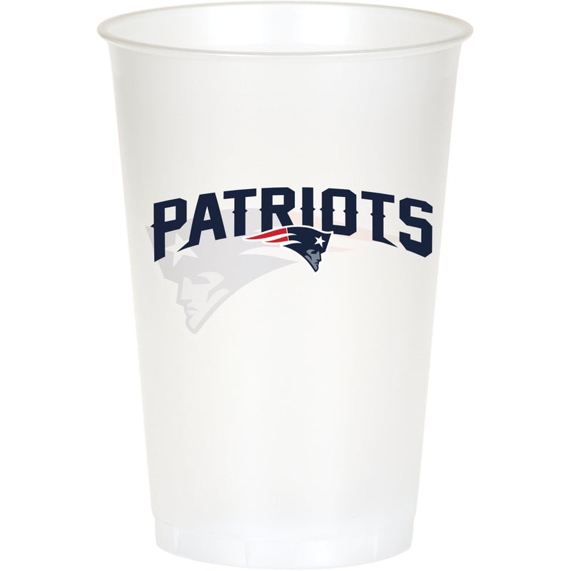 Bulk New England Patriots 20 oz Plastic Cups (96 per Case)