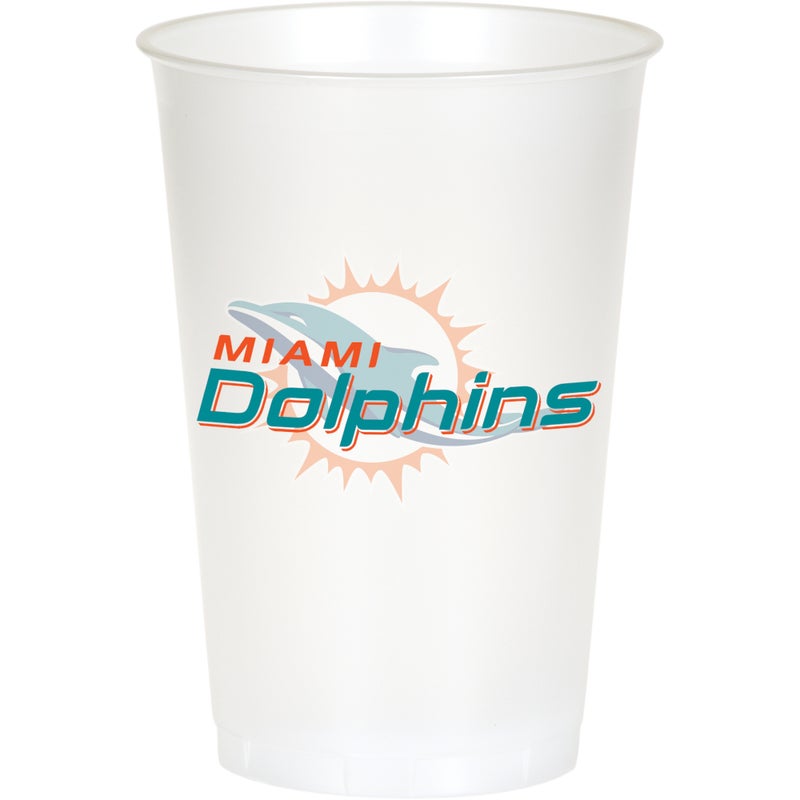 Bulk Miami Dolphins 20 oz Plastic Cups (96 per Case)