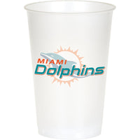 Bulk Miami Dolphins 20 oz Plastic Cups (96 per Case)