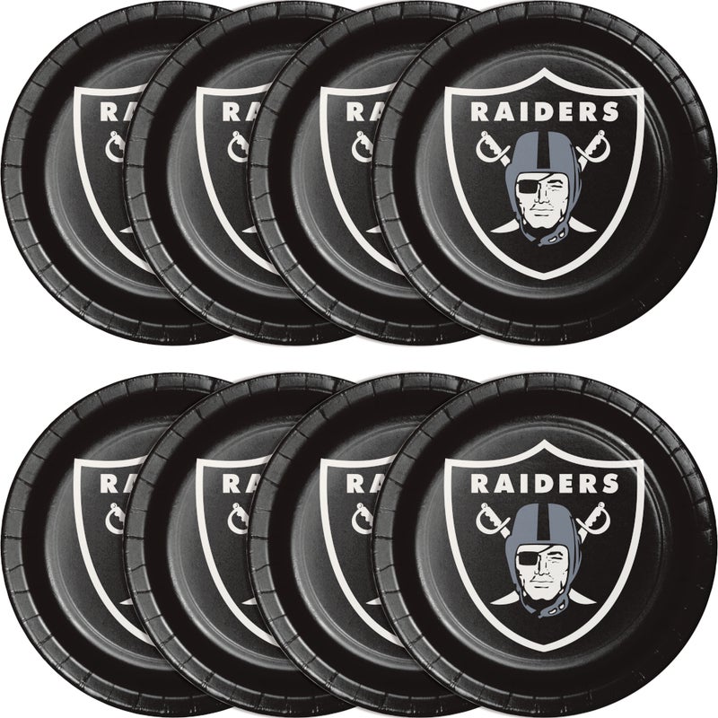 Bulk Las Vegas Raiders Paper Dinner Plates (96 per Case)