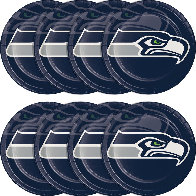 Bulk Seattle Seahawks Paper Dinner Plates (96 per Case)