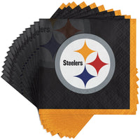 Bulk Pittsburgh Steelers Beverage Napkins (192 per Case)