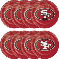 Bulk San Francisco 49ers Paper Dinner Plates (96 per Case)