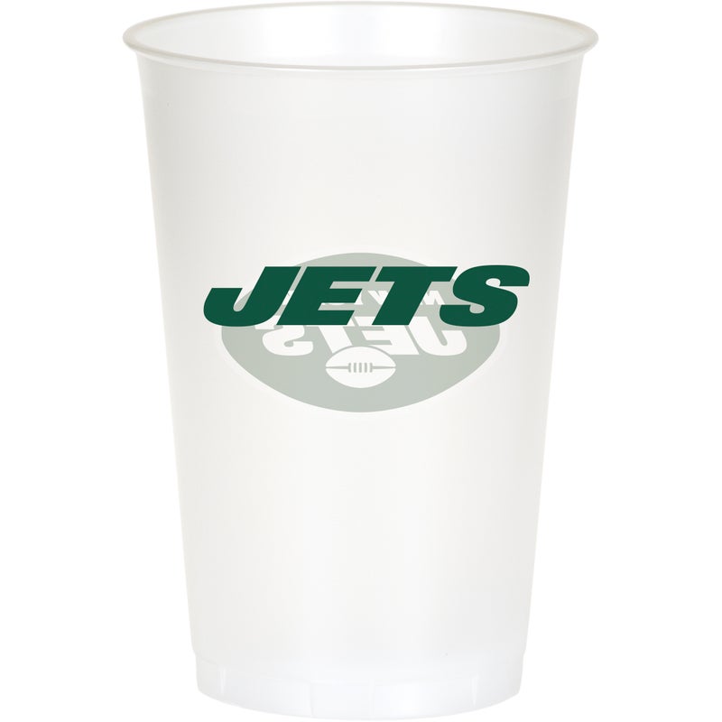 Bulk New York Jets 20 oz Plastic Cups (96 per Case)