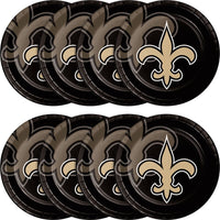 Bulk New Orleans Saints Paper Dinner Plates (96 per Case)
