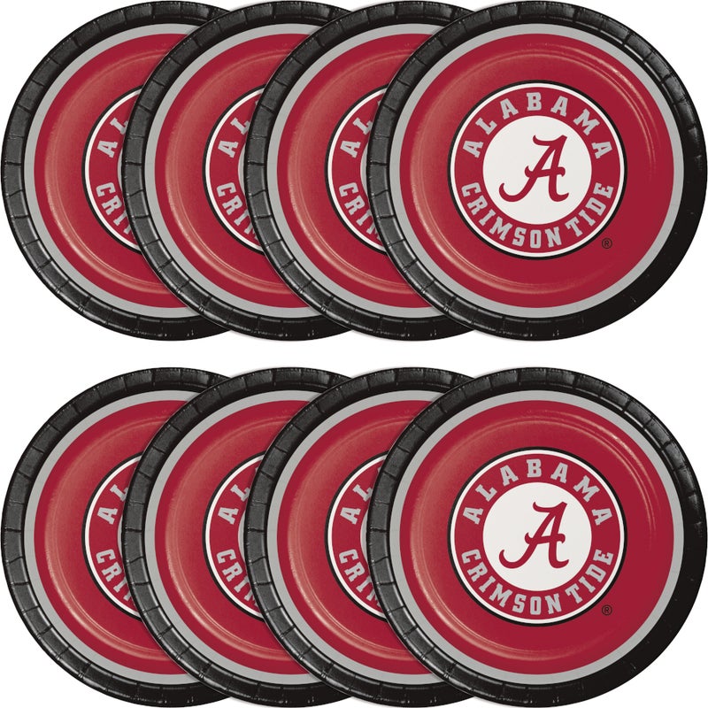 Bulk University of Alabama Crimson Tide Paper Dinner Plates (96 per Case)
