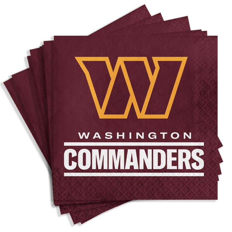 Bulk Washington Commanders 2Ply Luncheon Napkin (192 per Case)