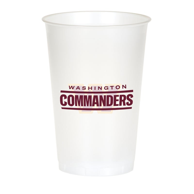 Bulk Washington Commanders Plastic Cup, 20oz (96 per Case)