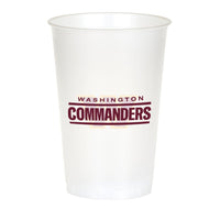 Bulk Washington Commanders Plastic Cup, 20oz (96 per Case)