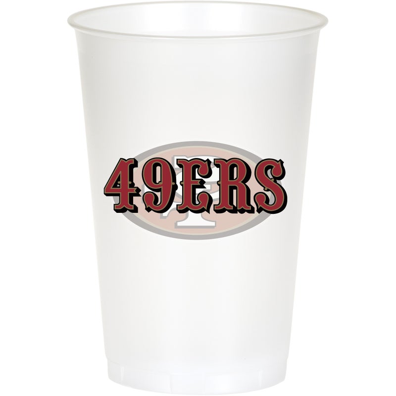 Bulk San Francisco 49ers 20 oz Plastic Cups (96 per Case)
