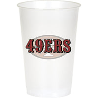 Bulk San Francisco 49ers 20 oz Plastic Cups (96 per Case)
