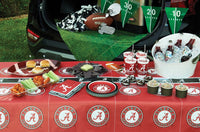 Bulk University of Alabama Crimson Tide Plastic Table Covers (12 per Case)