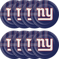 Bulk New York Giants Paper Dinner Plates (96 per Case)
