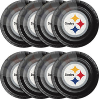Bulk Pittsburgh Steelers Paper Dinner Plates (96 per Case)