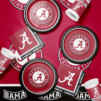 Bulk University of Alabama Crimson Tide Plastic Table Covers (12 per Case)
