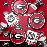 Bulk University of Georgia Bulldogs Paper Dinner Plates (96 per Case)