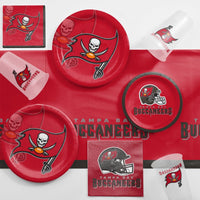 Bulk Tampa Bay Buccaneers Plastic Table Covers (12 per Case)