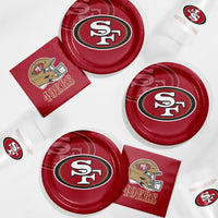 Bulk San Francisco 49ers Paper Dinner Plates (96 per Case)