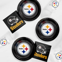 Bulk Pittsburgh Steelers Paper Dinner Plates (96 per Case)